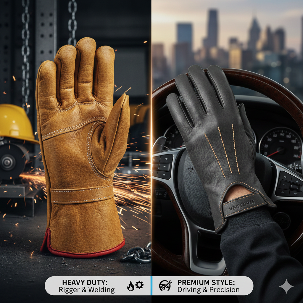 Beyond Basic Protection: Why Double Palm Leather Gloves Are Essential for Heavy-Duty Work
