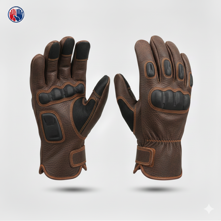 Impact & Heat Resistant Mechanical Hazard Safety Leather Work Gloves