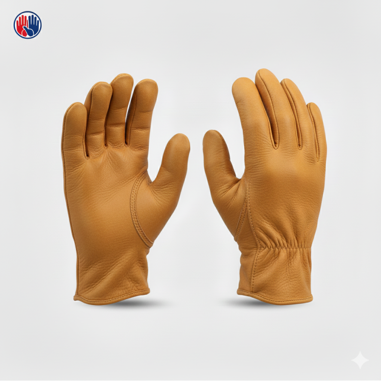 Premium Cold Resistant Driving Safety Leather Work Gloves