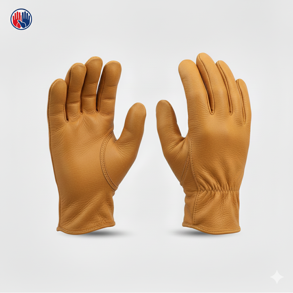 Premium Cold Resistant Driving Safety Leather Work Gloves