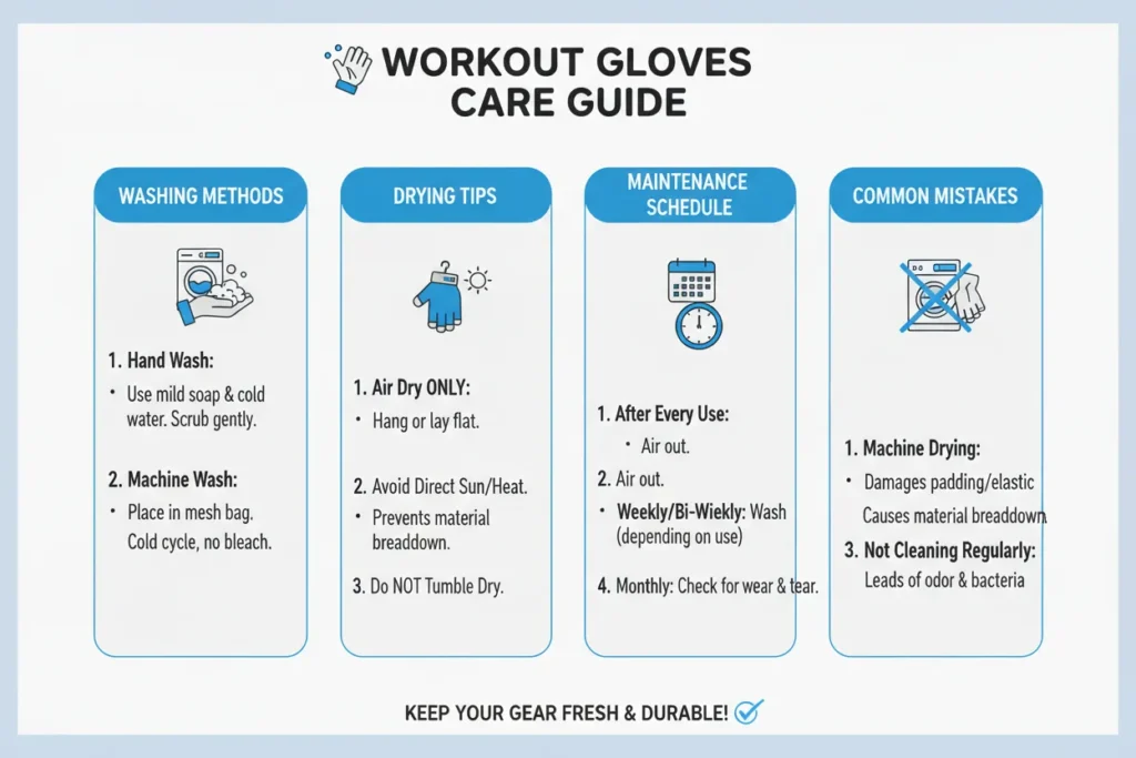 Gym Glove Care Guide 2026 | How to Wash & Maintain Workout Gloves