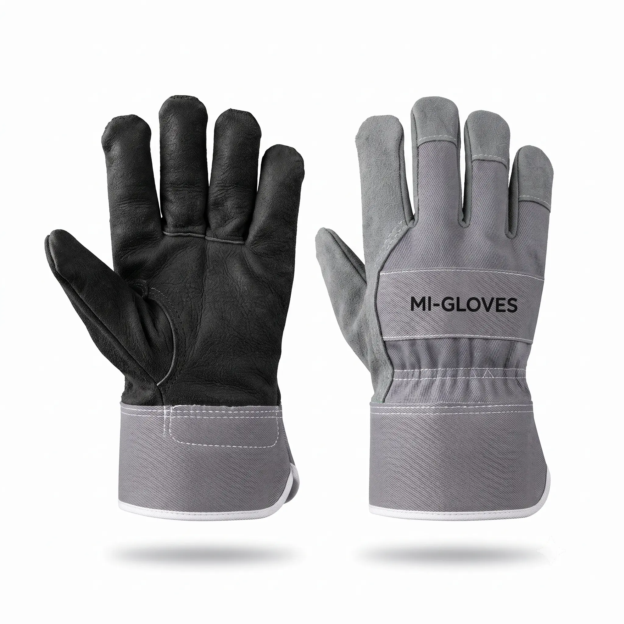 High dexterity anti-slip industrial assembly work gloves on automated production line