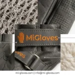 Stealth Charcoal Black Leather Thermal Winter Gloves